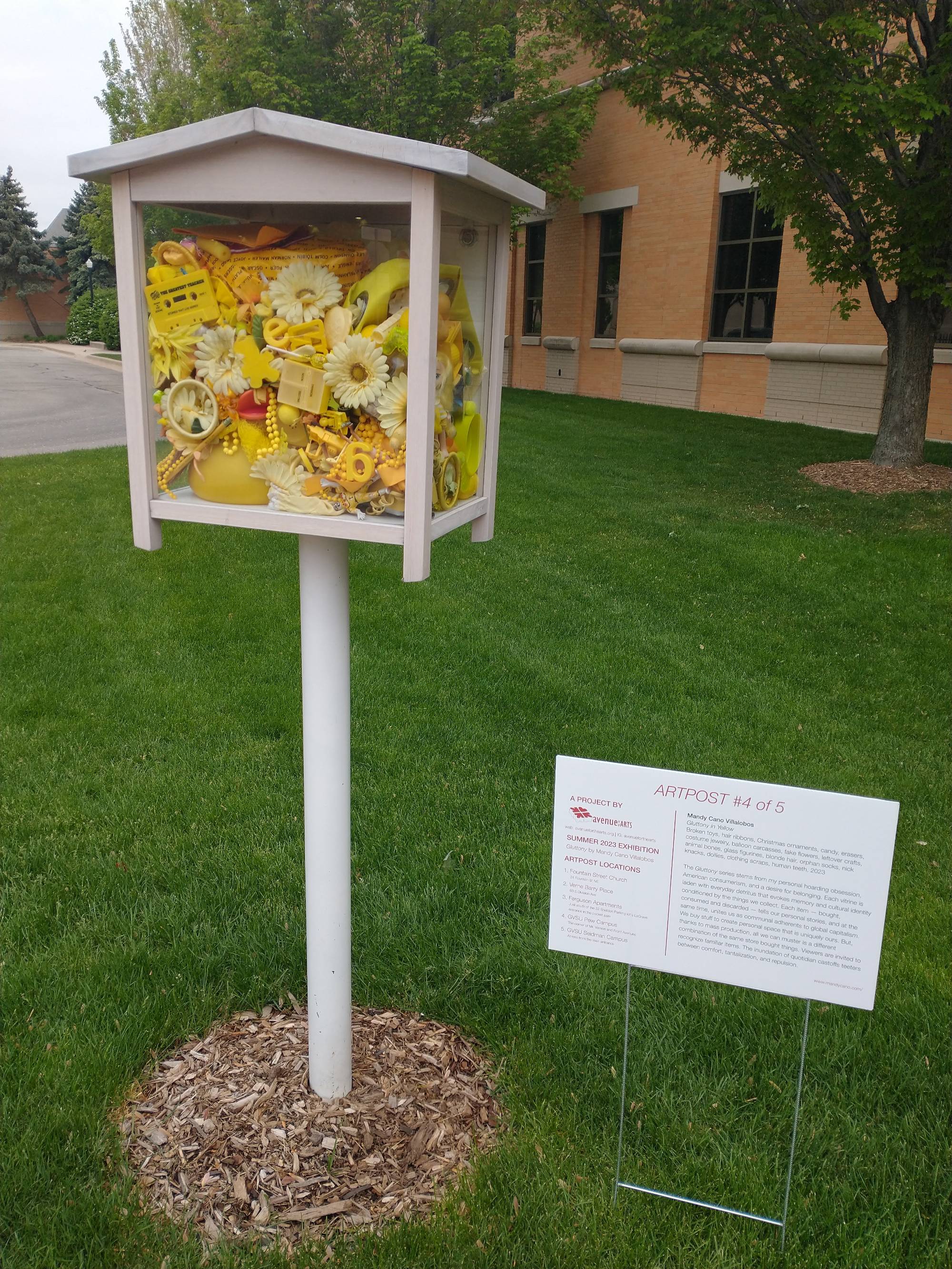 Gluttony in Yellow art installation